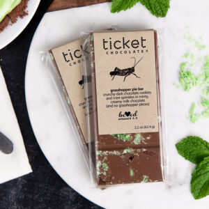 Artisan Chocolate Bars - Beloved Bars- Grasshopper Pie - Ticket Chocolate