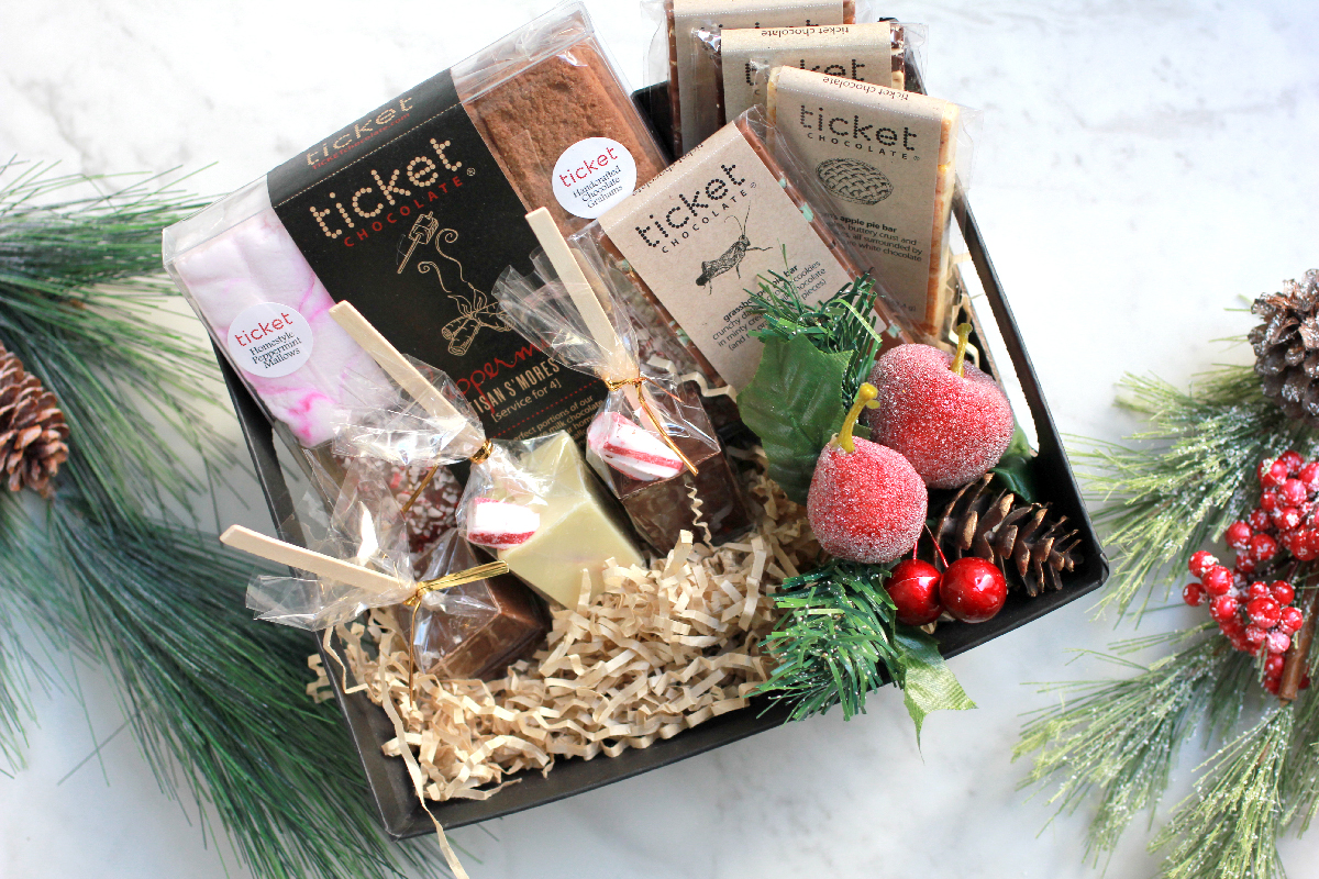 ticket chocolate Holiday Chocolate Gifts